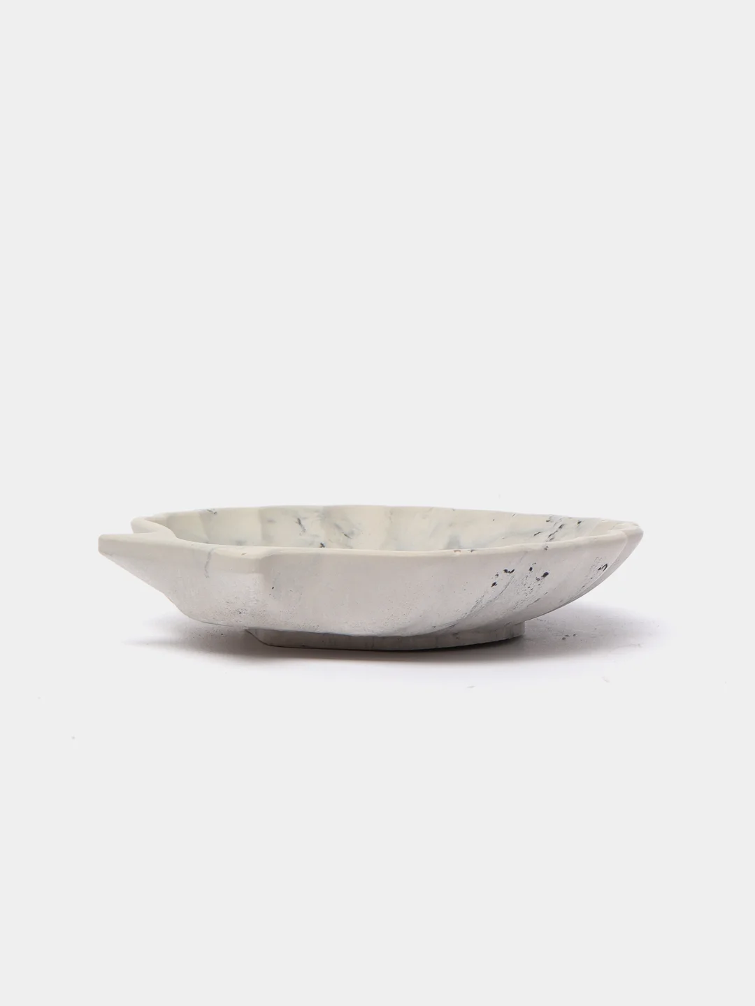 Черный подставка/поднос из гипса, подсвечник "Ракушка", 11,1*4,4 см