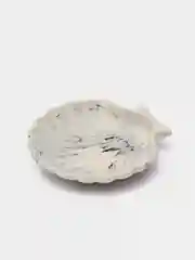 Черный подставка/поднос из гипса, подсвечник "Ракушка", 11,1*4,4 см