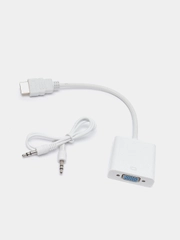 Адаптер Конвертер HDMI to VGA + AUX кабель