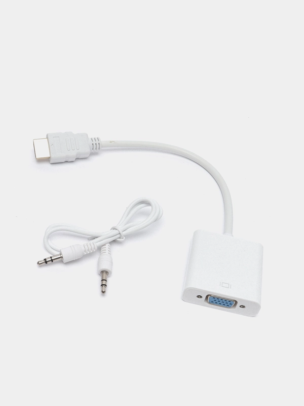 Адаптер Конвертер HDMI to VGA + AUX кабель