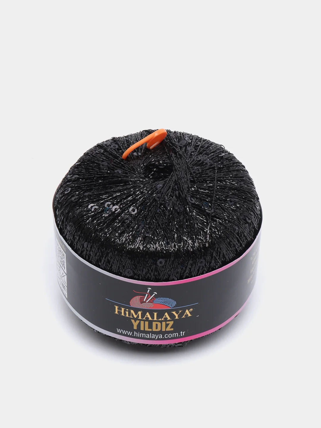 Угольный пряжа фантазийная Himalaya Yildiz 76% Металлик 24% Пайетки 25г 393м