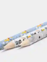 Карандаш простой чернографитный ,  HB, с ластиком, корпус ассорти