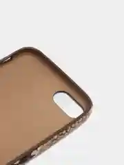 Коричневый чехол под кожу змеи для iPhone 7/8 / iPhone X