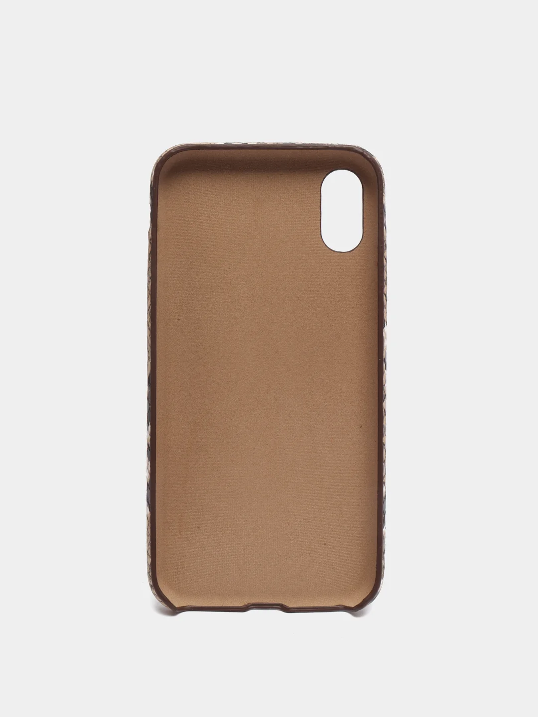 Коричневый чехол под кожу змеи для iPhone 7/8 / iPhone X