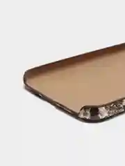 Коричневый чехол под кожу змеи для iPhone 7/8 / iPhone X