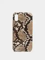 Коричневый чехол под кожу змеи для iPhone 7/8 / iPhone X
