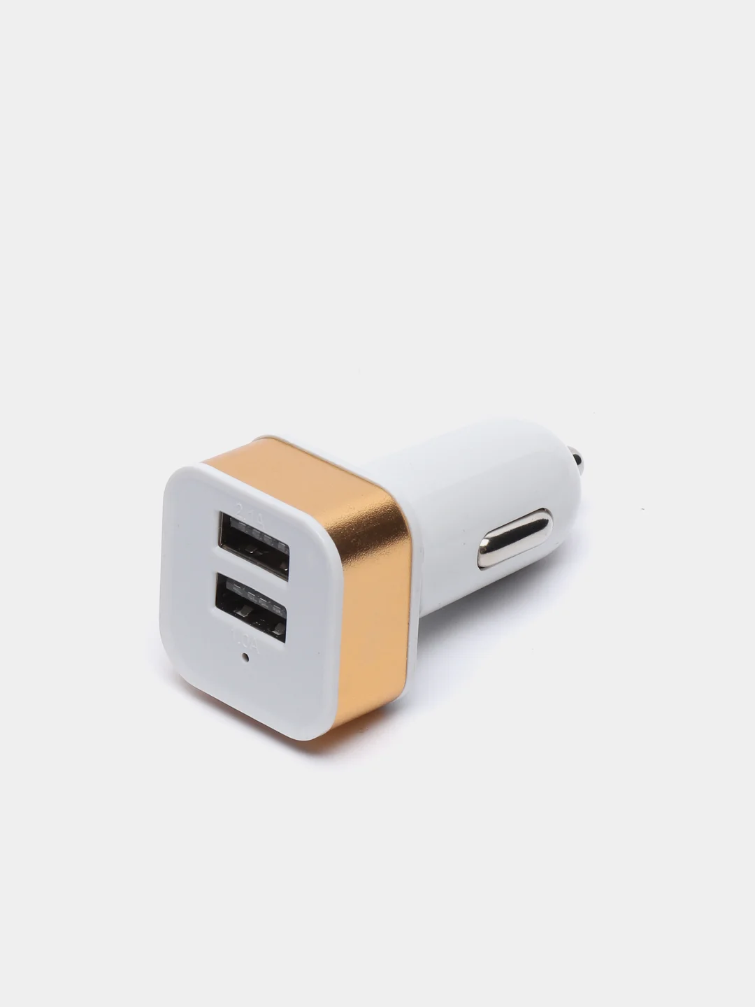 Золотой автомобильное зарядное устройство 2 USB, 2 юсб