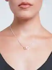 Цепочка с двумя соединенными сердцами "Два сердца"