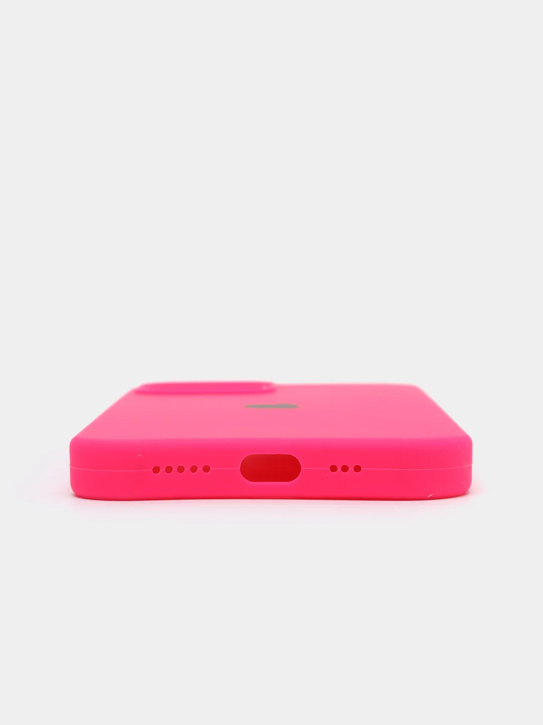 Фуксия чехол iPhone 12 / 12 Pro с закрытым низом Silicone case
