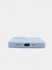 Небесно-голубой чехол iPhone 12 / 12 Pro с закрытым низом Silicone case
