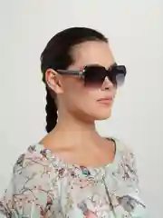 Угольный женские солнцезащитные очки, имиджевые UV400