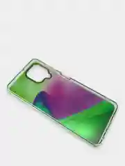 Аметистовый чехол прозрачный с рисунком Samsung Galaxy A22 4G, M22, M32, Самсунг Галакси А22, М22, М32
