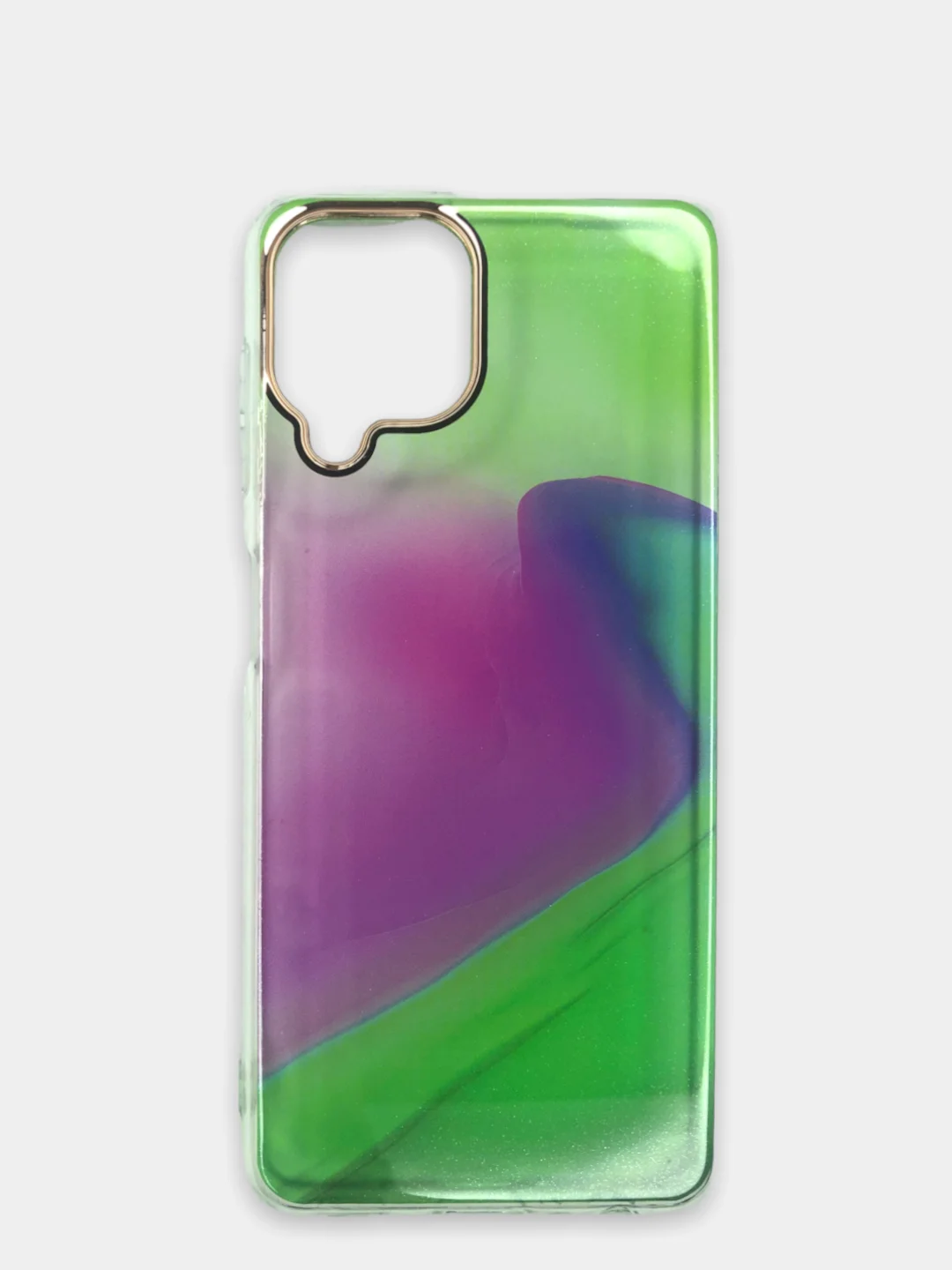 Аметистовый чехол прозрачный с рисунком Samsung Galaxy A22 4G, M22, M32, Самсунг Галакси А22, М22, М32