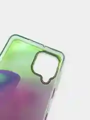 Аметистовый чехол прозрачный с рисунком Samsung Galaxy A22 4G, M22, M32, Самсунг Галакси А22, М22, М32
