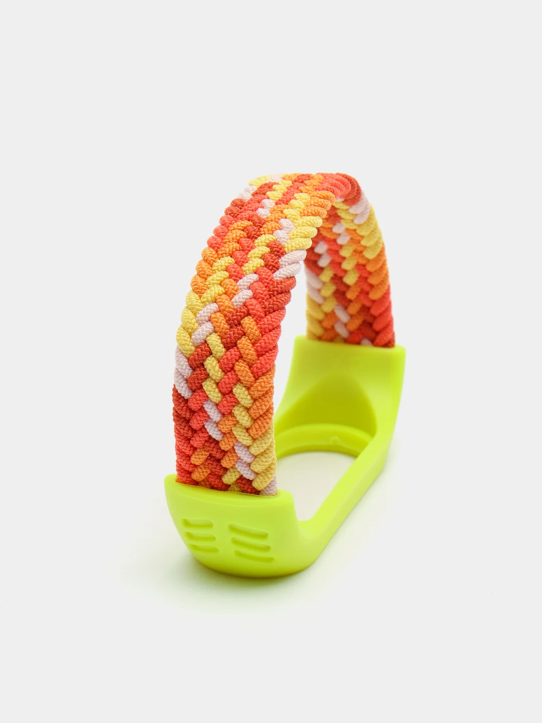 Желтый плетеный нейлоновый ремешок / монобраслет для Xiaomi Mi Band 3, 4, 5 и 6