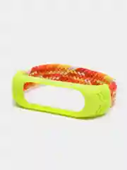 Желтый плетеный нейлоновый ремешок / монобраслет для Xiaomi Mi Band 3, 4, 5 и 6