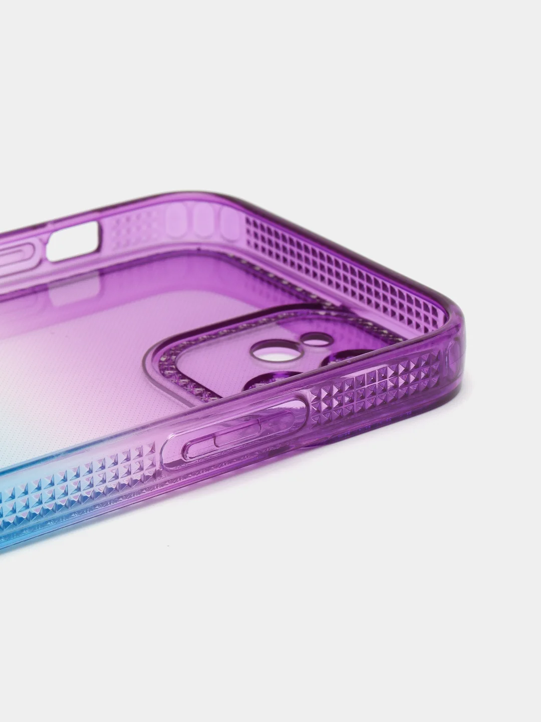 Фиолетовый чехол для iPhone X XS XR 11 12 13 Pro Max mini 7 8 Plus айфон про макс градиентный