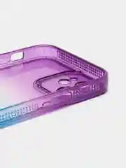 Фиолетовый чехол для iPhone X XS XR 11 12 13 Pro Max mini 7 8 Plus айфон про макс градиентный