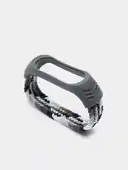 Серый плетеный нейлоновый ремешок / монобраслет для Xiaomi Mi Band 3, 4, 5 и 6