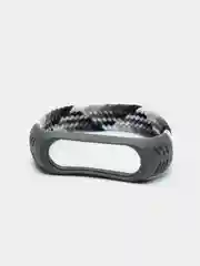Серый плетеный нейлоновый ремешок / монобраслет для Xiaomi Mi Band 3, 4, 5 и 6