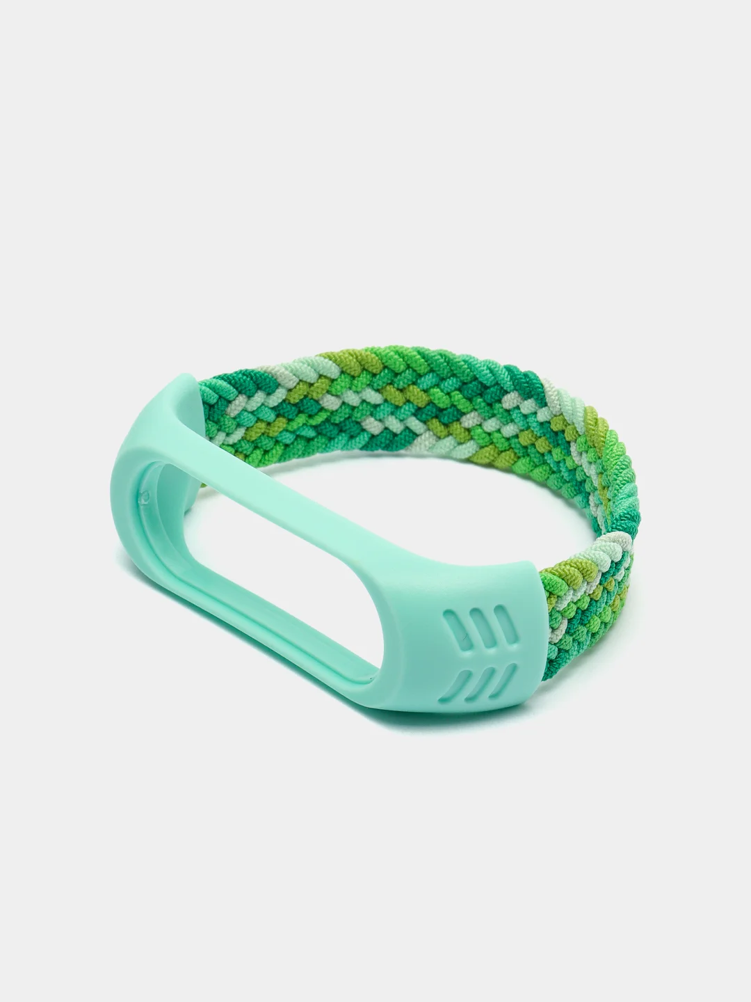 Лайм плетеный нейлоновый ремешок / монобраслет для Xiaomi Mi Band 3, 4, 5 и 6
