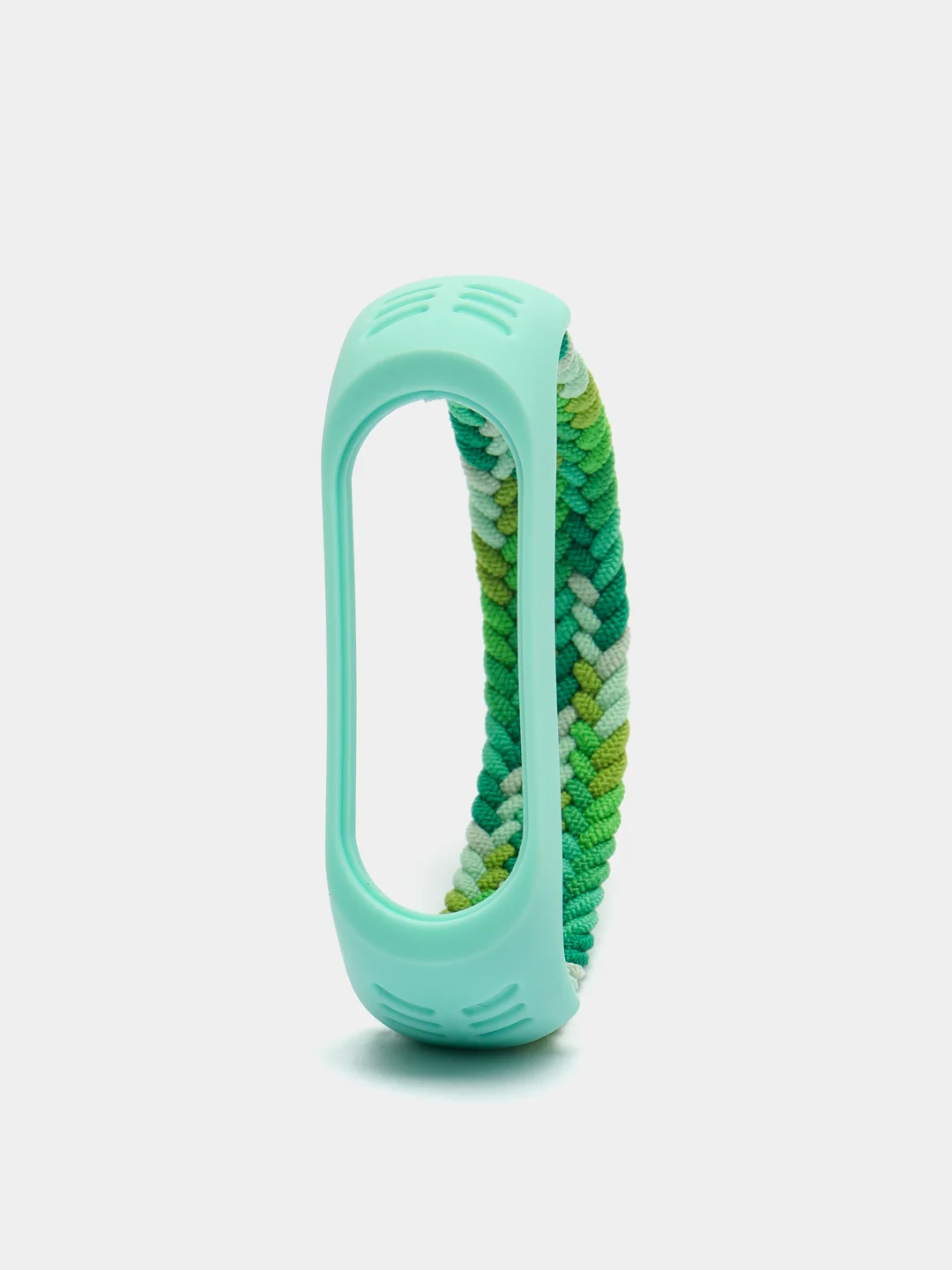 Лайм плетеный нейлоновый ремешок / монобраслет для Xiaomi Mi Band 3, 4, 5 и 6