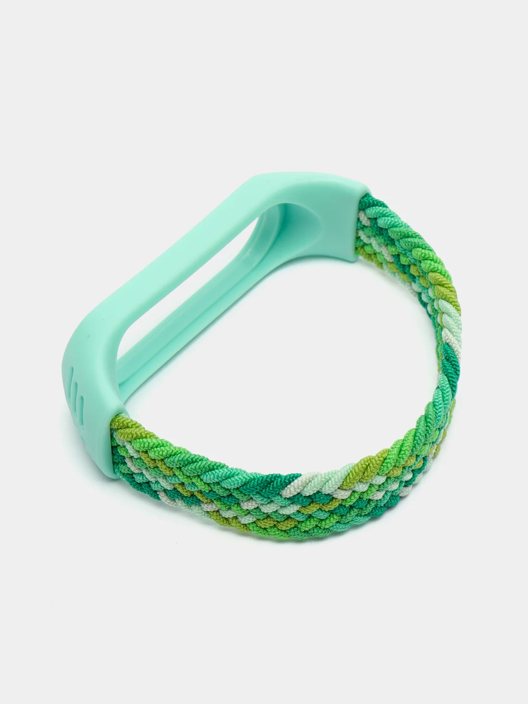 Лайм плетеный нейлоновый ремешок / монобраслет для Xiaomi Mi Band 3, 4, 5 и 6