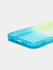 Бирюзовый чехол для iPhone X XS XR 11 12 13 Pro Max mini 7 8 Plus айфон про макс градиентный