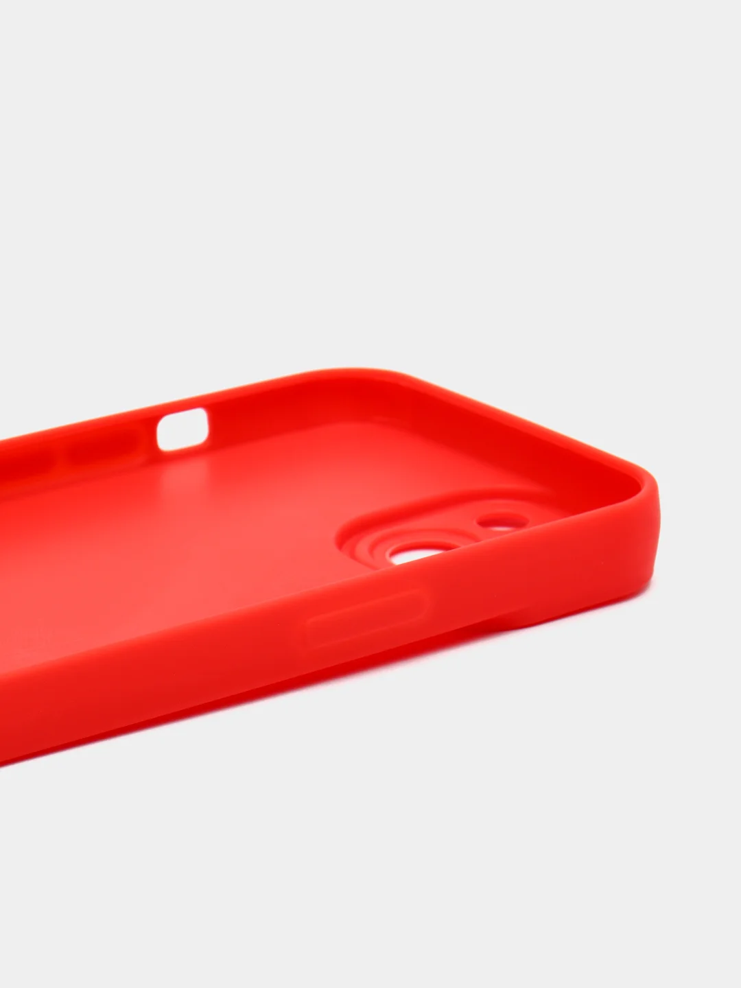 Красный чехол для iPhone 11 12 13 Pro Max с защитой камеры силиконовый айфон про макс