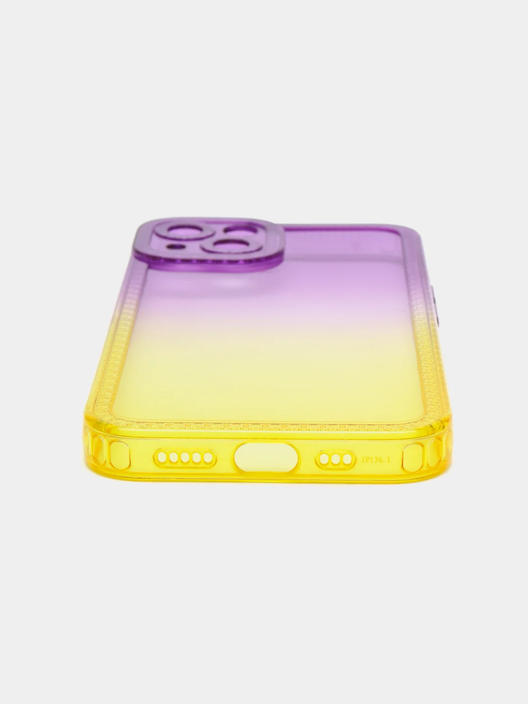 Пурпурный чехол для iPhone X XS XR 11 12 13 Pro Max mini 7 8 Plus айфон про макс градиентный