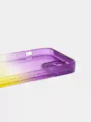 Пурпурный чехол для iPhone X XS XR 11 12 13 Pro Max mini 7 8 Plus айфон про макс градиентный