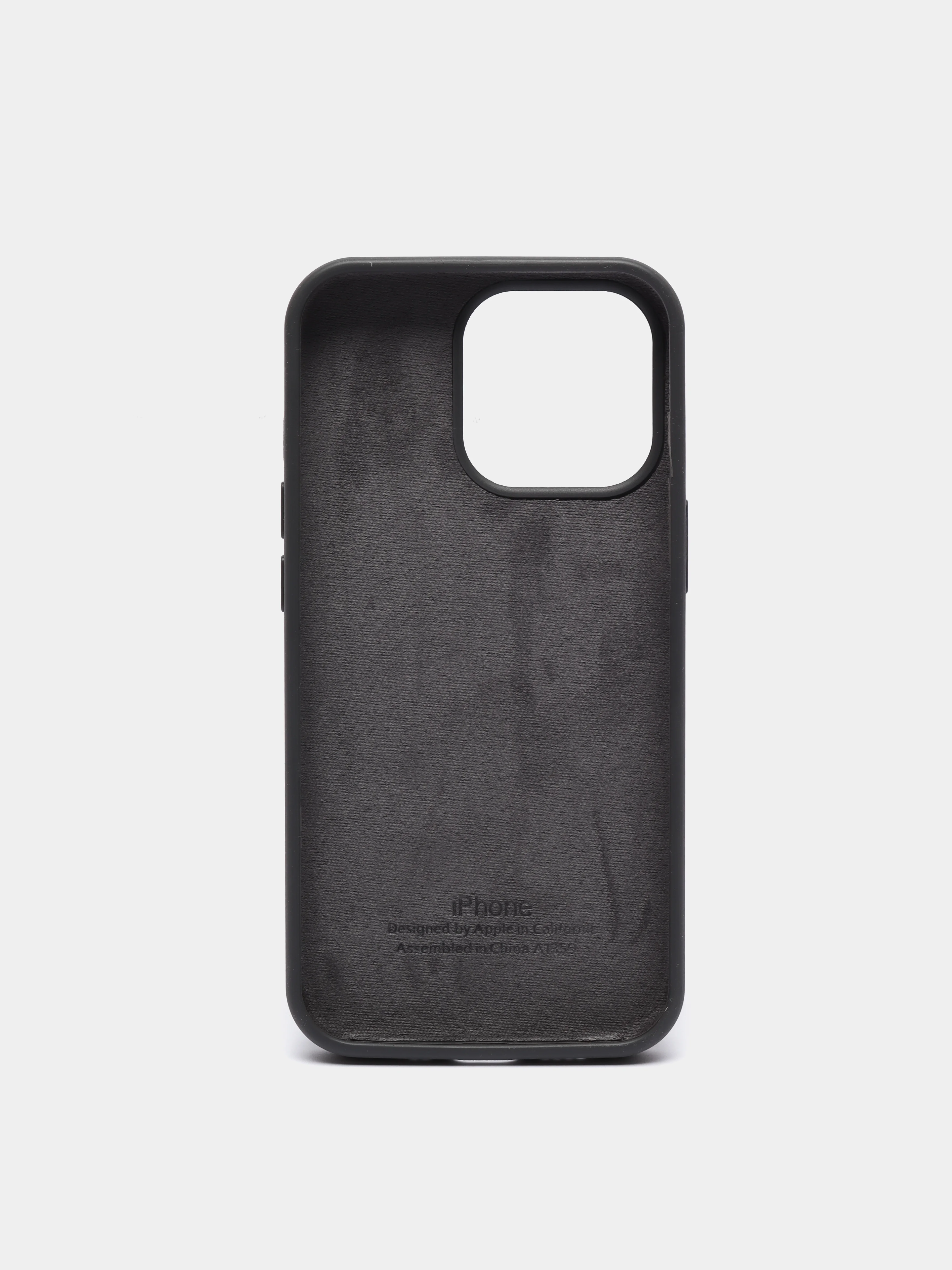 Угольный чехол Silicone Case для Apple iPhone 13 Pro