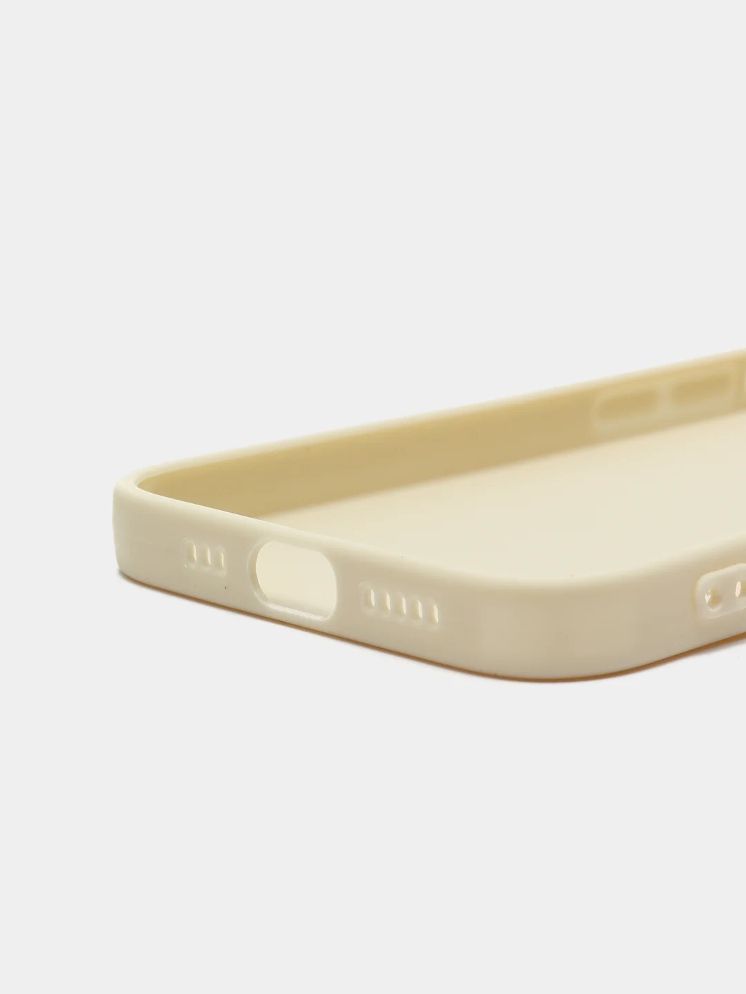 Бежевый меланж чехол для iPhone 11 12 13 Pro Max с защитой камеры силиконовый айфон про макс