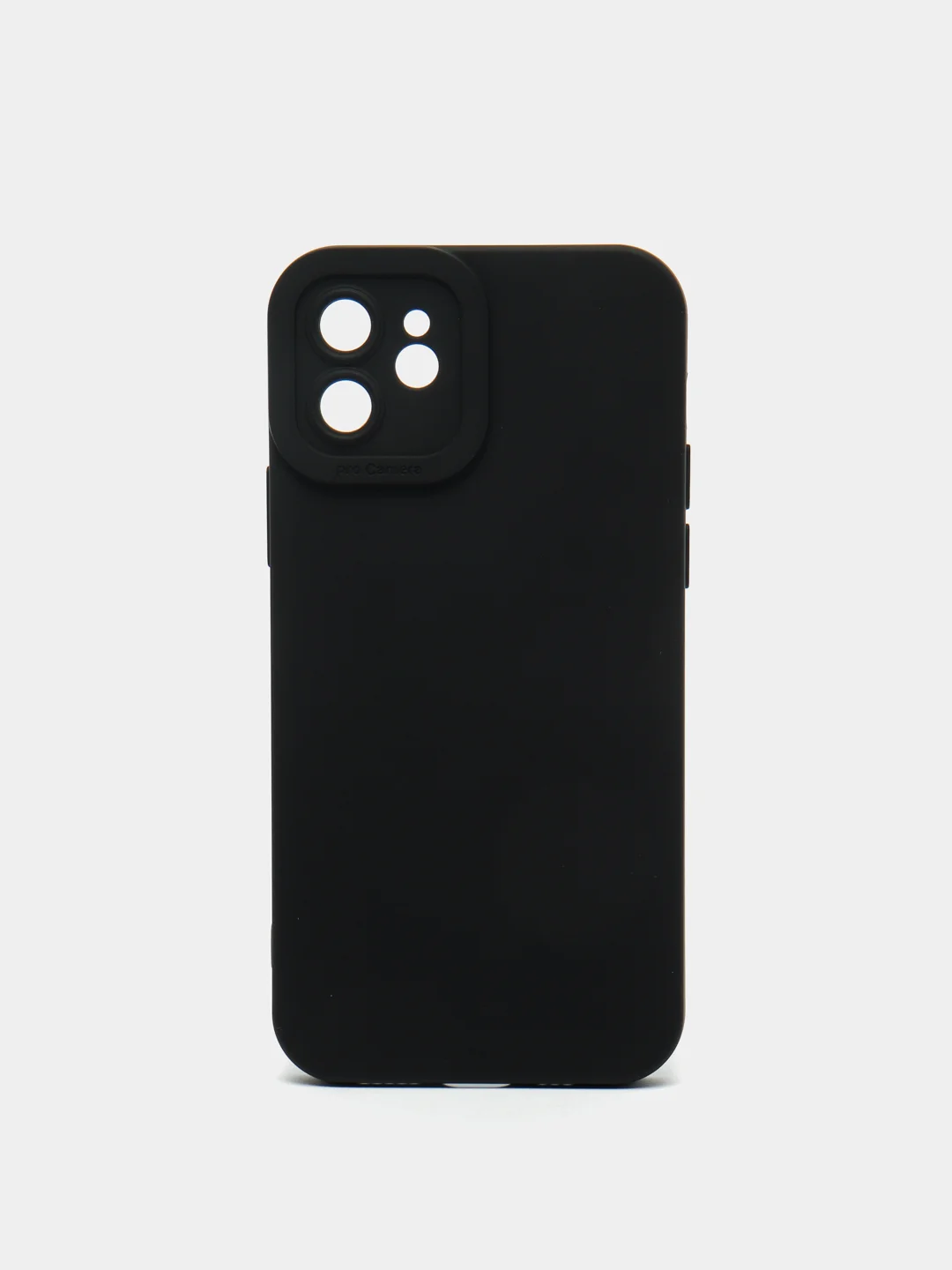 Черный чехол для iPhone 11 12 13 Pro Max с защитой камеры силиконовый айфон про макс
