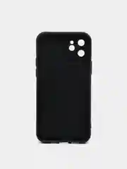 Черный чехол для iPhone 11 12 13 Pro Max с защитой камеры силиконовый айфон про макс