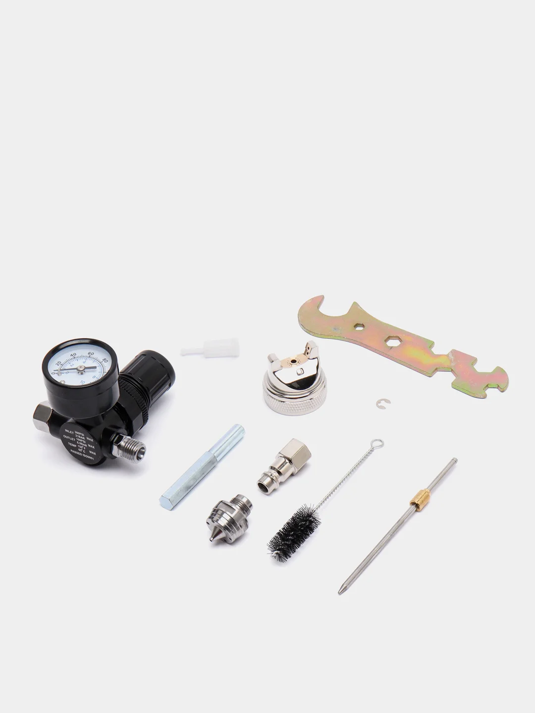 Краскопульт KIT HVLP H-827 1,4/1,7 мм верхний бачок. REMIX. Пневмоинструмент. H827