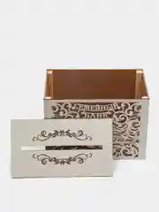 Семейный банк "Кольца", белый, 25 х 18 х 14 см