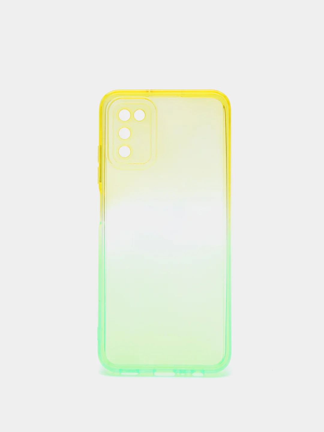 Желтый чехол для Samsung A03 S, A12, A22, A32, неоновый, двухцветный