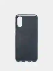 Черный чехол Samsung Galaxy A02, Самсунг Галакси А02 блестящий