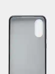 Черный чехол Samsung Galaxy A02, Самсунг Галакси А02 блестящий