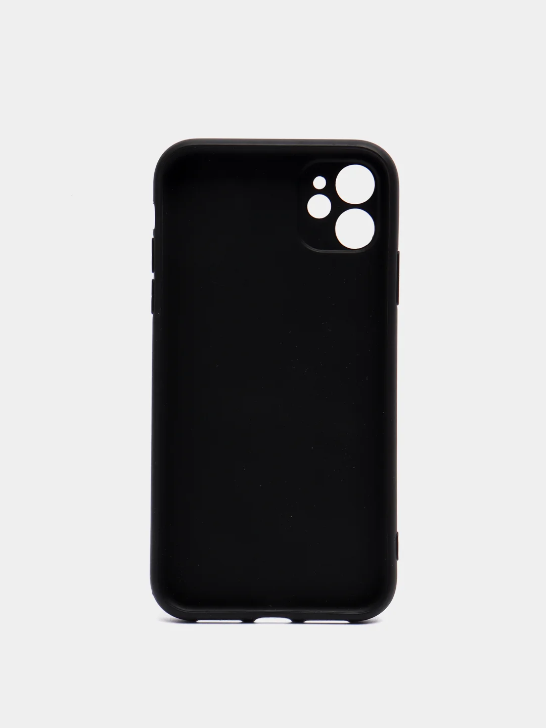 Черный чехол силиконовый для iPhone 11 / 12 Корги SiliconCase