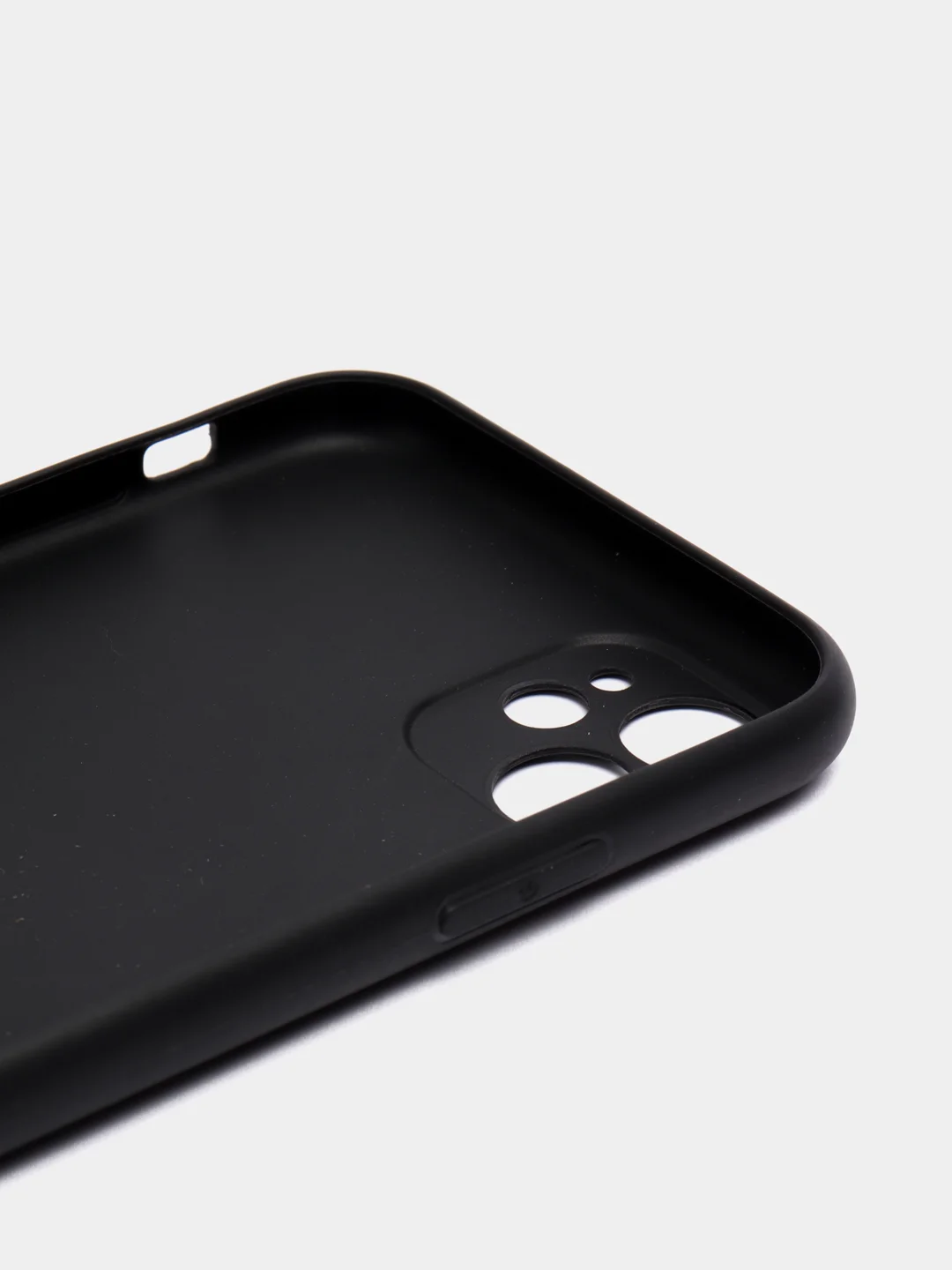 Черный чехол силиконовый для iPhone 11 / 12 Корги SiliconCase
