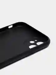 Черный чехол силиконовый для iPhone 11 / 12 Корги SiliconCase