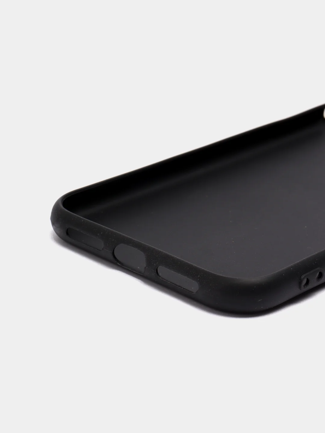 Черный чехол силиконовый для iPhone 11 / 12 Корги SiliconCase