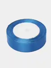 Лазурный лента атласная 25 мм, рулон 22 метра