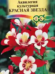 Семена Аквилегия "Красная звезда" набор 1, 3, 5 уп