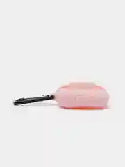 Розовый чехол Apple Airpods 3 с карабином силиконовый аирподс