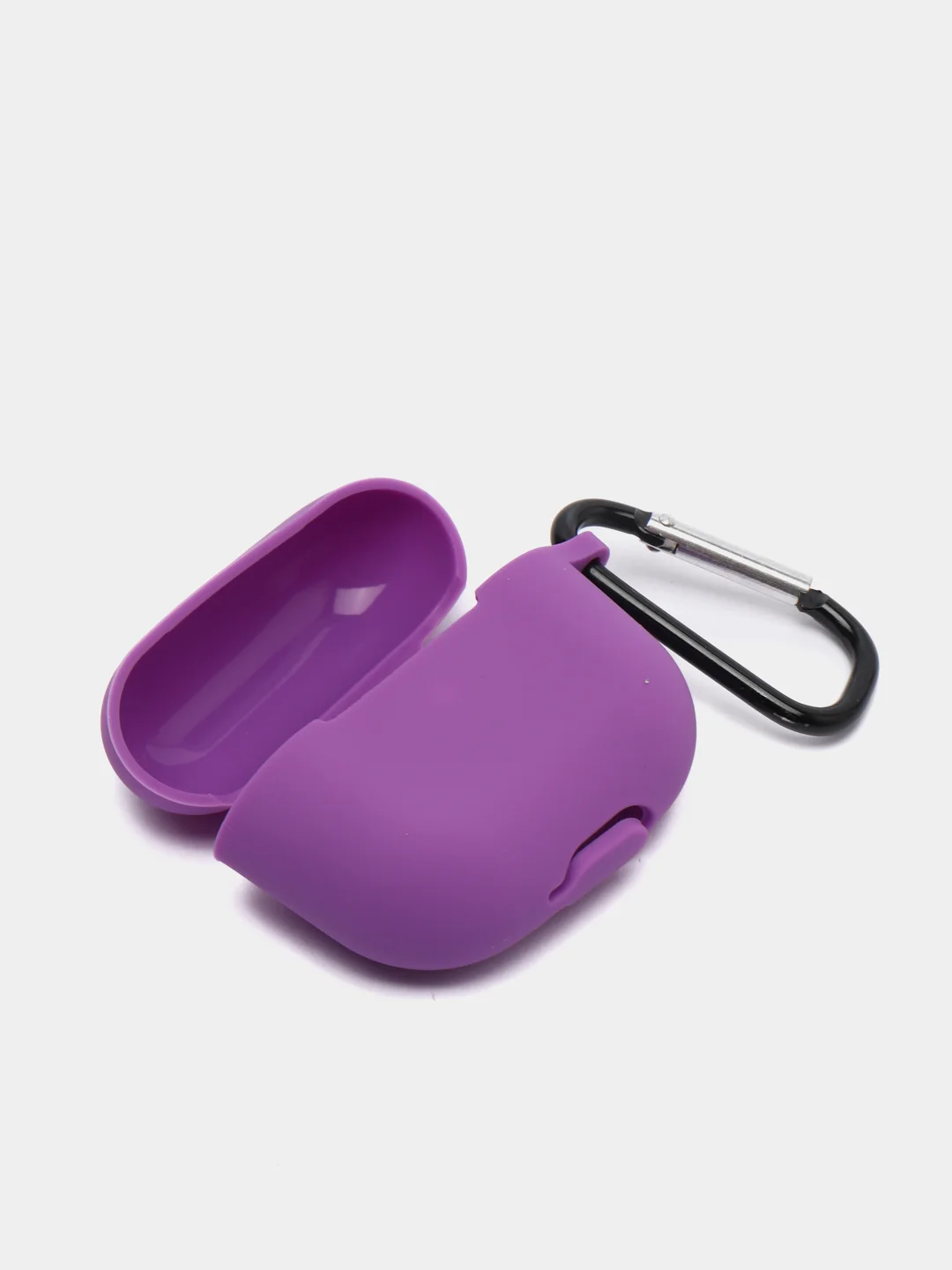Пурпурный чехол Apple Airpods 3 с карабином силиконовый аирподс