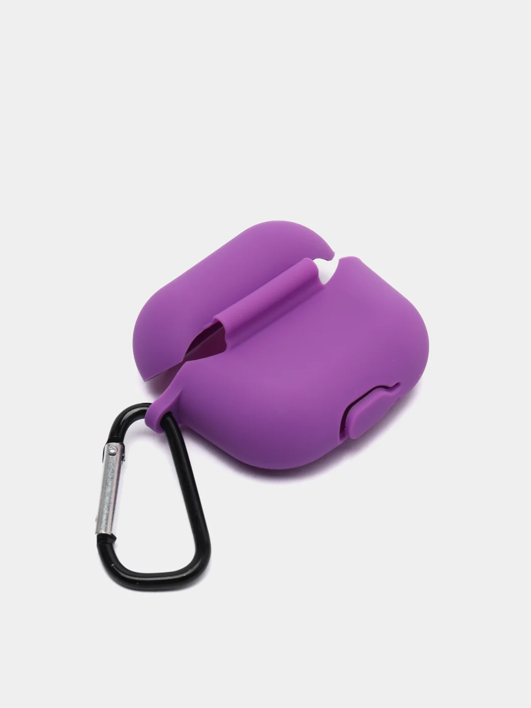 Пурпурный чехол Apple Airpods 3 с карабином силиконовый аирподс