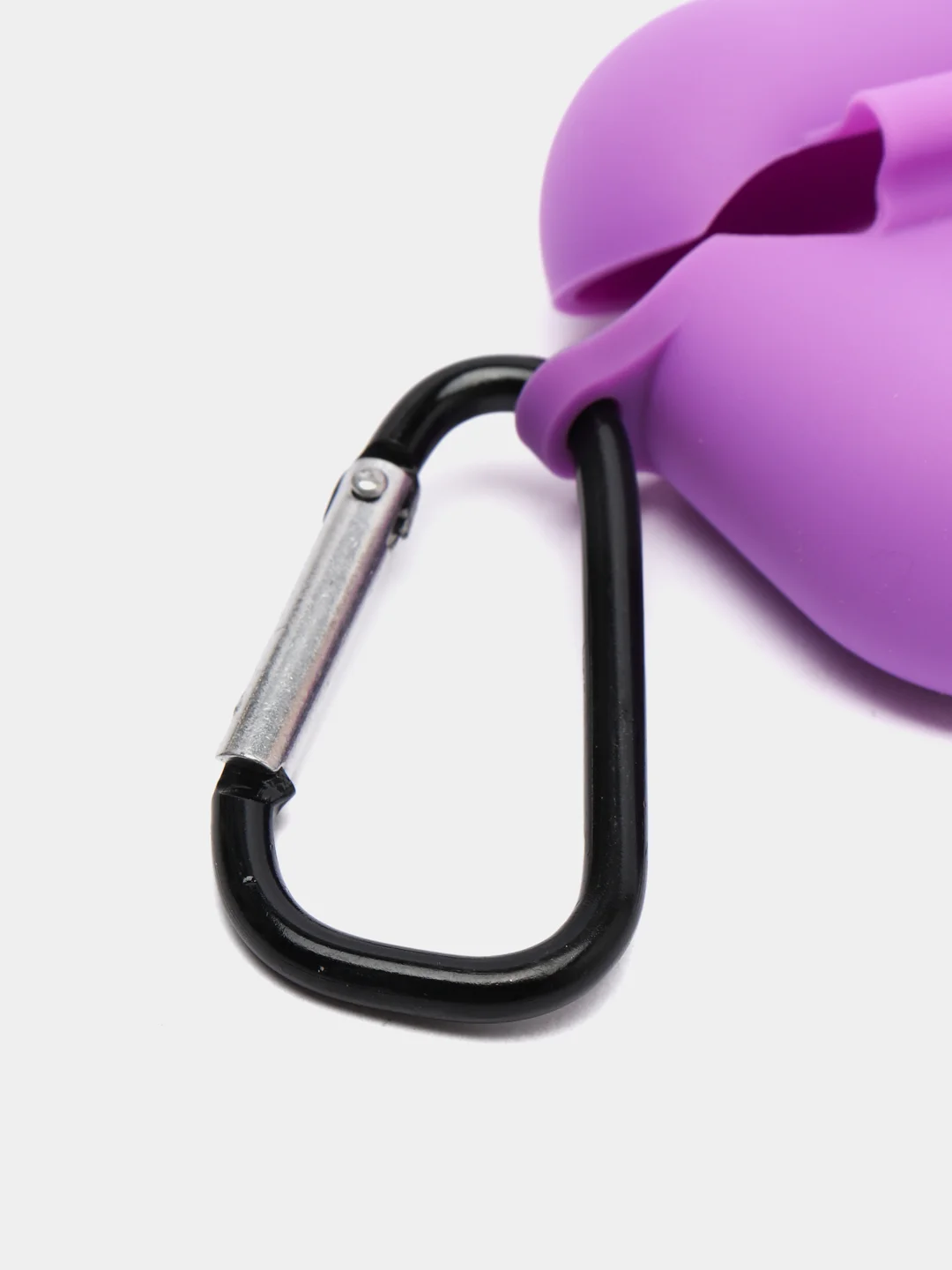 Пурпурный чехол Apple Airpods 3 с карабином силиконовый аирподс